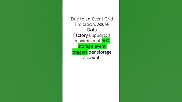 Max of Event Triggers in Azure Data Factory #shorts