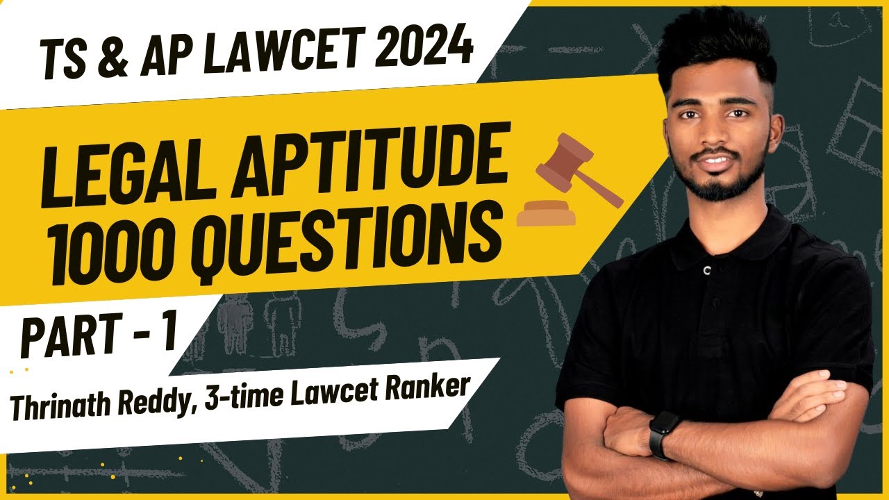 Legal Aptitude 1000 Questions | Part 1 | Thrinath Reddy | Lawcet Adda ...