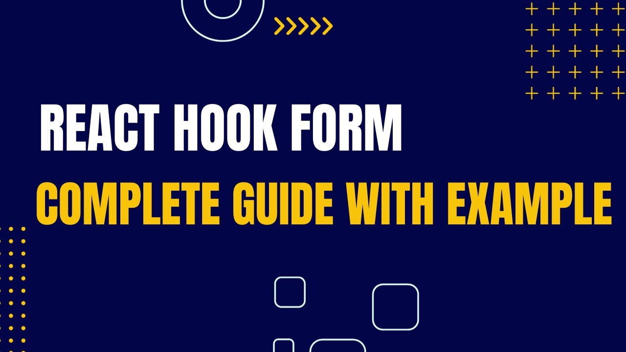 React hook form with example YouTube