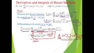 Bessel’s function and it's recurrence relation