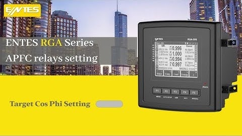 Target Con Phi Setting in Entes RGA relay