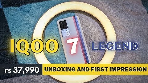 iQOO 7 Legend Unboxing And First Impressions || Quick Review || Gaming Beast