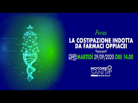 Focus La costipazione indotta da farmaci oppiacei - Roma, 29 Settembre 2020