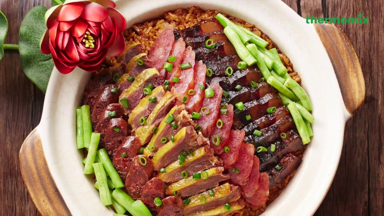 Waxed Meat Rice (Lap Mei Fan) (Thermomix® Singapore)