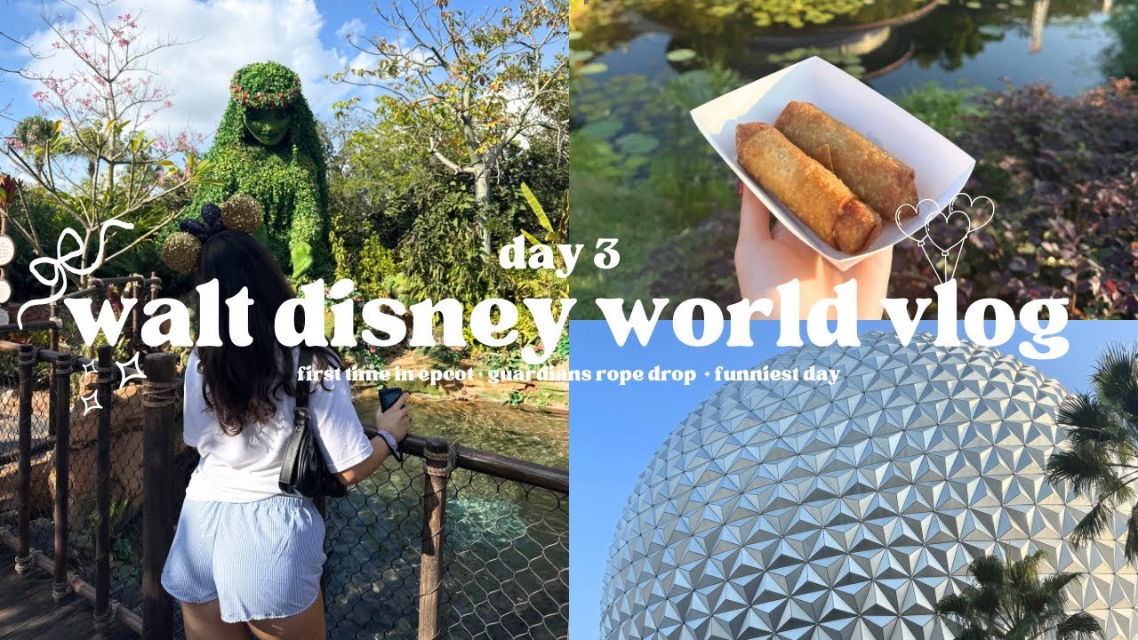 Видеоблог о третьем дне в Walt Disney World 🗺️🥨✨ | Первое посещение Epcot + открытие парка Guardi...