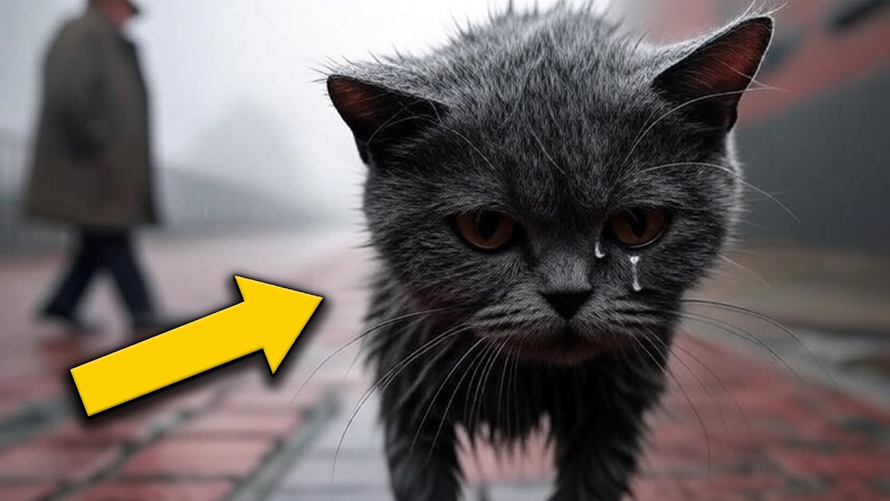 He Ignored the Cat Crying on the Sidewalk... Until He Looked Up at the Sky and Understood Everything