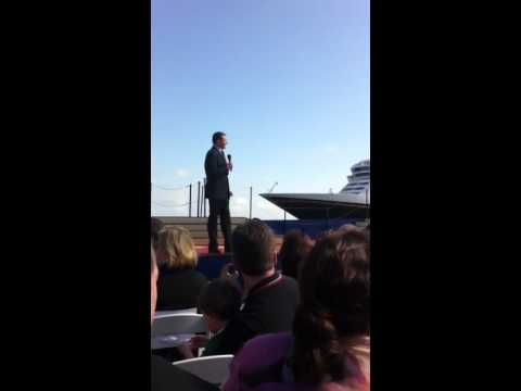 Bob Iger Disney Dream Christening 2of2