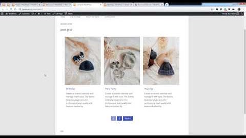 the events calendar plugin events in grid view