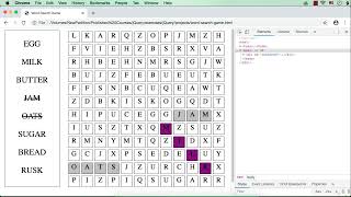 Word Search Game using jQuery: Part 12