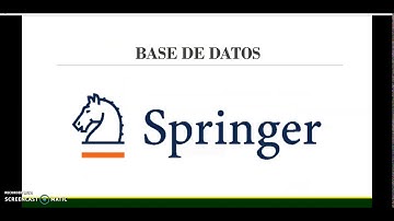Base de Datos Springer - UABC