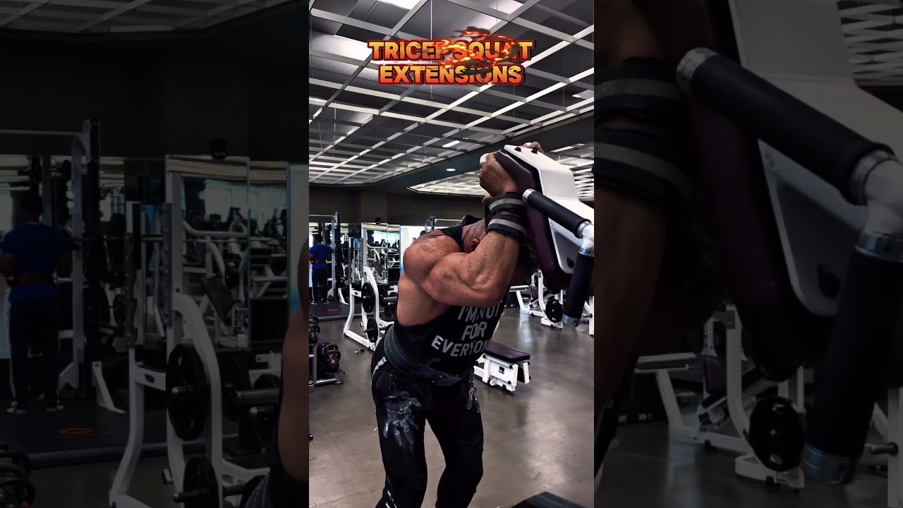 TRICEPS TRICEP SQUAT EXTENSIONS #triceps #workout #motivation #muscle #exercise