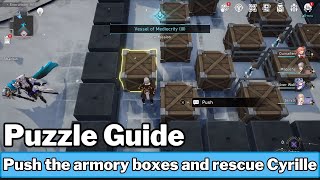 Vessel of Mediocrity (III): Push the armory boxes and rescue Cyrille - Honkai Star Rail 🌟