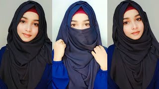 বোরকার সাথে ফুল কভারেজ হেজাব টিউটোরিয়াল || Full coverage hijab tutorial with borka ||new hijab style
