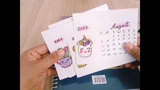 DIY calendar for 2023/easy paper calendar/ cute craft ️@alinossman382