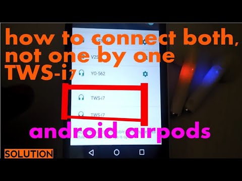 How To Connect Tws i7 Both Not One By One By Shailesh Mishra (Android Airpods) bluetooth airbuds