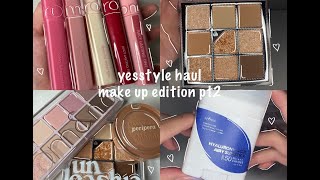 ♥yesstyle makeup haul♥|rom&nd, unleashia, peri pera, skinfood, isntree, merry monde