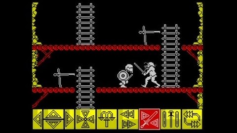 Barbarian (1988 / 128k AY SFX Version) Walkthrough, ZX Spectrum
