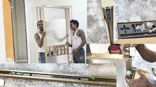 Profile Telescopic fitting wood door glass door sliding door system  soft close sliding door fitting screenshot 5