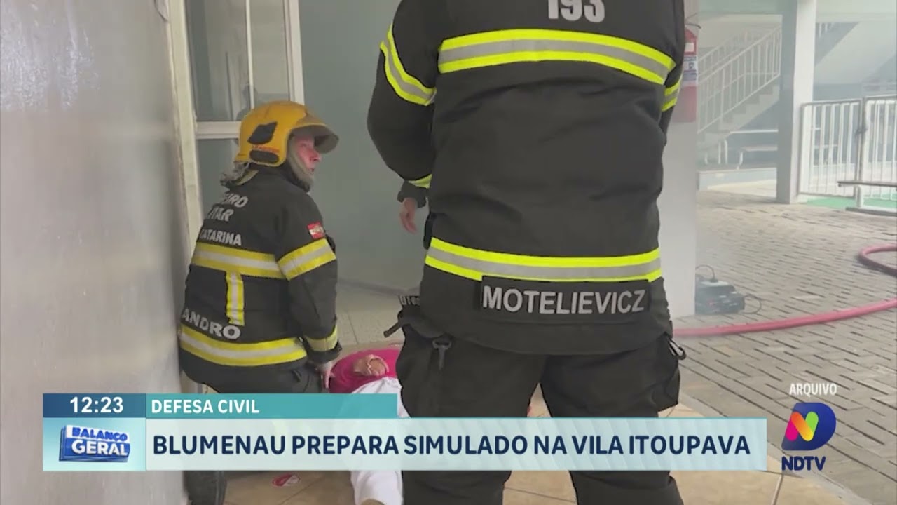 Defesa Civil: Blumenau prepara simulado na Vila Itoupava