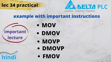 move instructions in plc | move instruction in delta plc | mov instruction based example |