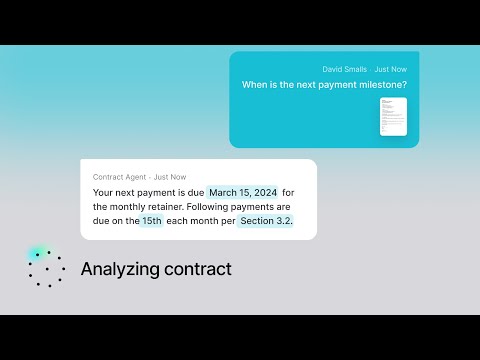 Introducing the AI Agent for Contract Management