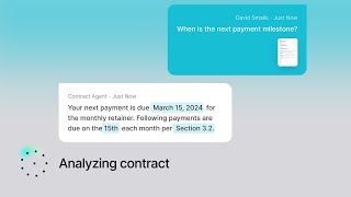 Introducing the AI Agent for Contract Management