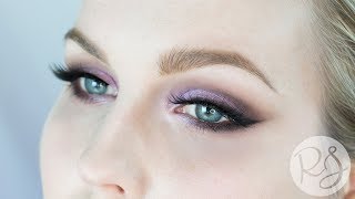 Romantic Purple Eye shadow Tutorial featuring i•ENVY by KISS V-Luxe Silk Chiffon Ball Gown lashes