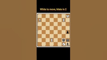 ||Mate in 2|| #shorts #chess  #checkmate #learnchess  #tactics #chessforbeginners #chessmatetricks