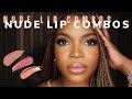 The PERFECT NUDE LIP COMBOS for Fall | Nude Lips for Dark Skin