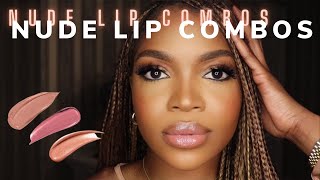 The PERFECT NUDE LIP COMBOS for Fall | Nude Lips for Dark Skin