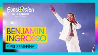 Benjamin Ingrosso medley | Eurovision 2024 | #UnitedByMusic 🇸🇪 Resimi