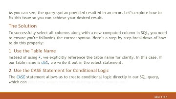 How to Select All Columns and Add a New Column in SQL