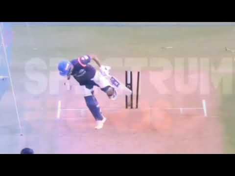 Bullet yorker by Rasikh salam to Rohit Sharma in nets