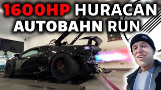 EUROPES FASTEST TWIN TURBO LAMBO ON THE GERMAN AUTOBAHN - 320+ KM\/H - DYNO ACTION - OG SCHAEFCHEN