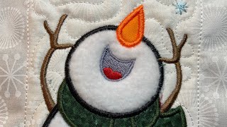 Designs By JuJu Snowman Block With Major Boo Boo’s-Part 1