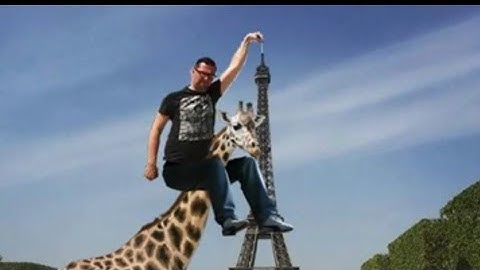 can someone Photoshop Eiffel tower under my finger