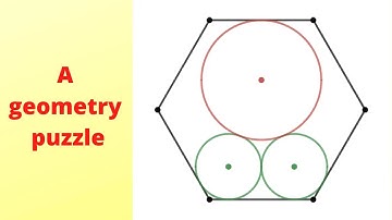 Inscribing Three Circles in a Hexagon