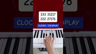 Clocks - Coldplay (Piano Tutorial) #clocks #coldplaymusic #easypianotutorial #pianoshorts