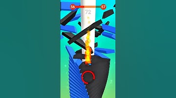 Stack Ball Level 56-57 🔥 #stackball #games #shortsfeed #viral #shorts