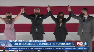 Joe Biden Accepts Democratic Nomination On Historic Night