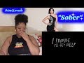 Demi Lovato-"Sober"(Lyric Video)Reaction (Teared up)