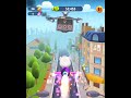 Talking Tom Gold Run Cyclist Angela Defeated The Raccoons Boss Funny Race Android Gameplay #Shorts