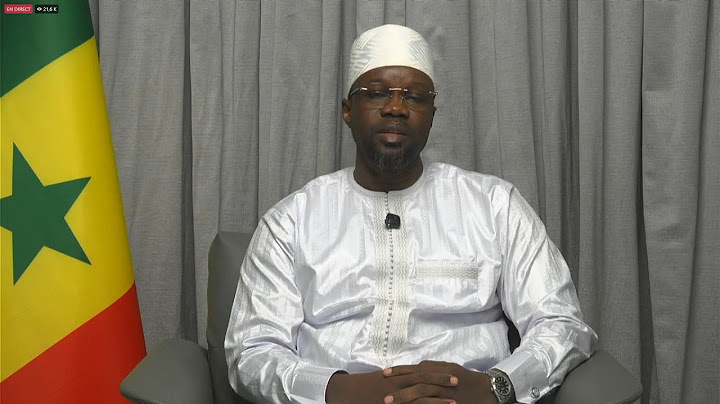 🔴 OUSMANE SONKO EN DIRECT