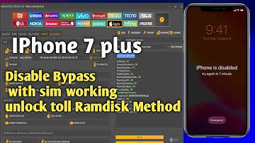 Iphone 7/7+ Passcode/Disabled bypass done with Sim working 100% by unlock tool | 2023