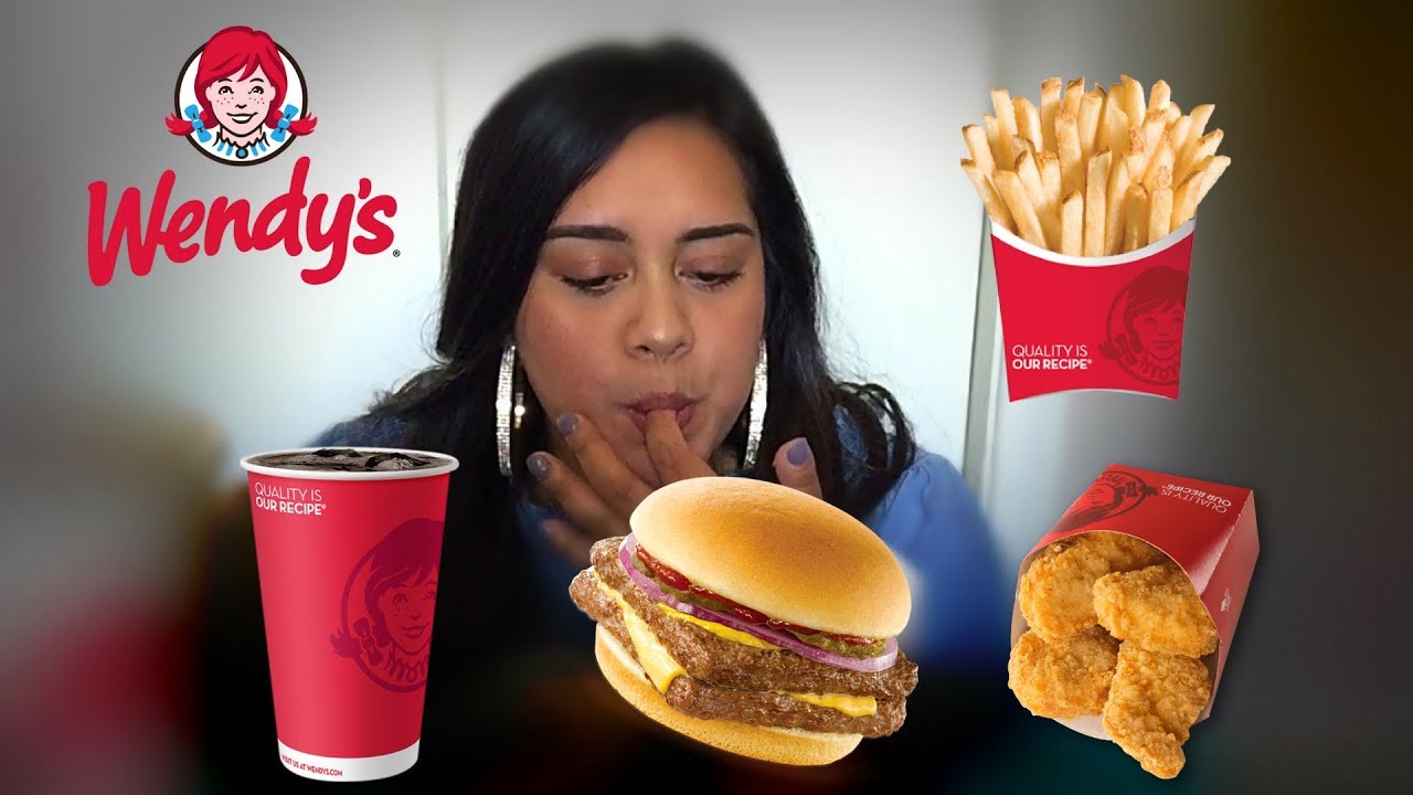 WENDY S 4 FOR 4 MUKBANG YouTube