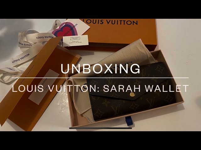 Louis Vuitton Sarah Wallet UNBOXING/REVIEW and OVERVIEW 