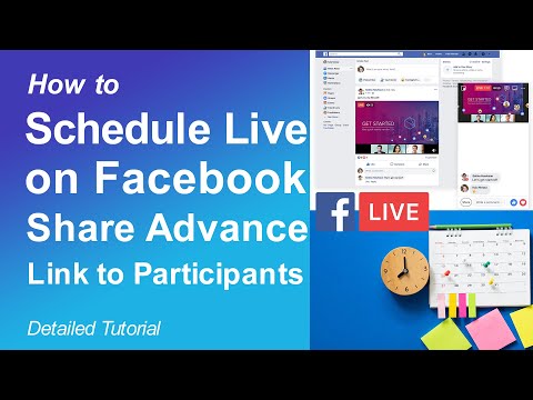 Video How to Schedule Live on Facebook & Share Advance Link... - youtube