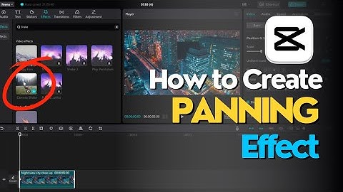 How to Create a Panning Effect on CapCut PC | Step-By-Step Guide