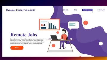 Remote Jobs website landing page using html css