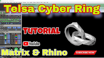 how to make 3D Telsa Cyber ring in matrix 9.0| gemvision | #tutorial |  3dmodeling | Rhino
